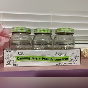 3-pcs Canning Jars